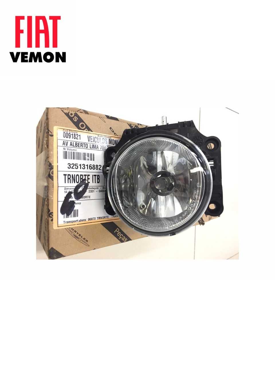 FAROL DE NEBLINA FIAT TORO